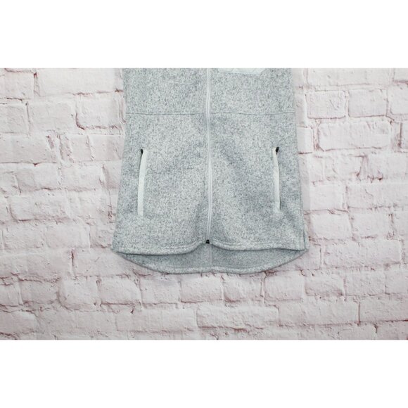 LL Bean Sweater Fleece Long Vest Pewter Size XS - Picture 3 of 10